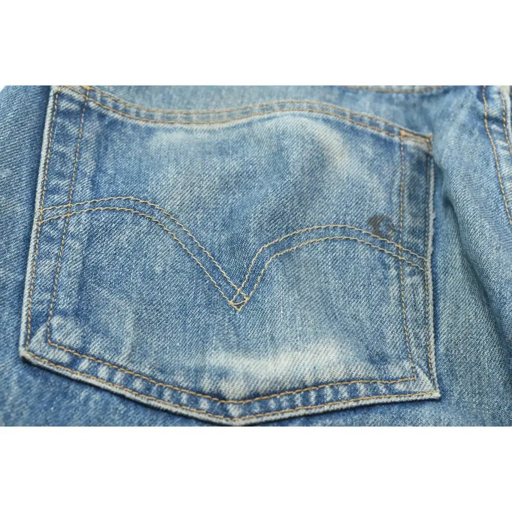 Vintage Levis 501xx Jeans Mens 32x29 (32x27.5) Blue Distressed Button-Fly 90s